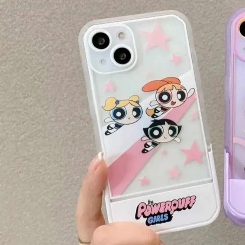 Brand new Apple IPhone 14Pro Max Powerpuff Girls Silicone Phone w Stand